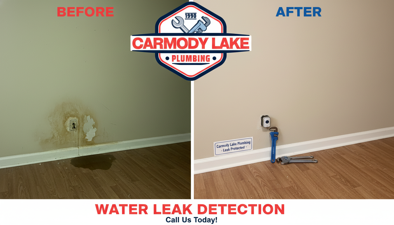 Water Leak Detection Before and After - Carmody Lake Plumbing Lakewood CO